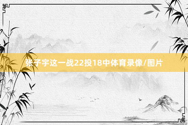 张子宇这一战22投18中体育录像/图片