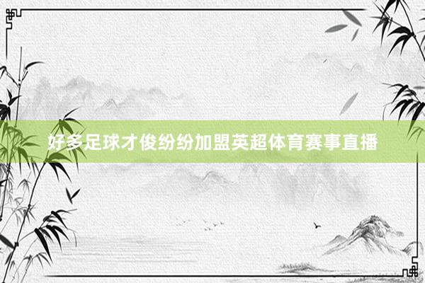 好多足球才俊纷纷加盟英超体育赛事直播