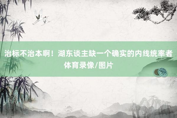 治标不治本啊！湖东谈主缺一个确实的内线统率者体育录像/图片