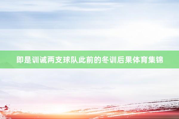 即是训诫两支球队此前的冬训后果体育集锦
