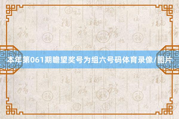 本年第061期瞻望奖号为组六号码体育录像/图片