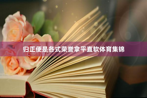 归正便是各式荣誉拿平直软体育集锦