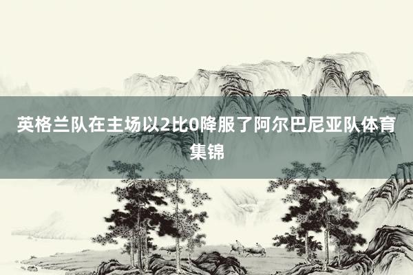 英格兰队在主场以2比0降服了阿尔巴尼亚队体育集锦