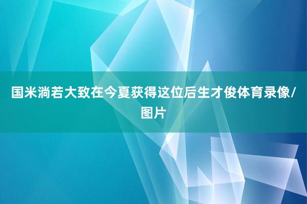 国米淌若大致在今夏获得这位后生才俊体育录像/图片