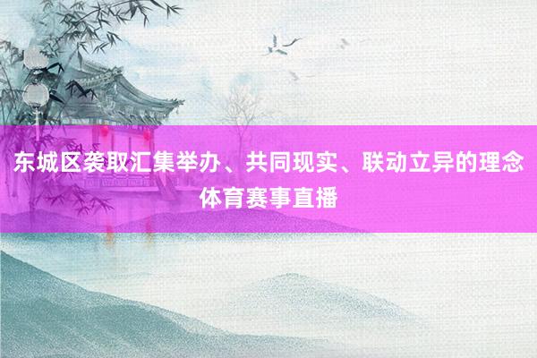 东城区袭取汇集举办、共同现实、联动立异的理念体育赛事直播