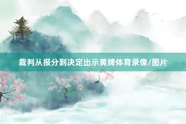 裁判从报分到决定出示黄牌体育录像/图片