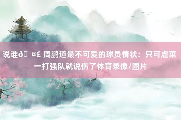 说谁🤣 周鹏道最不可爱的球员情状：只可虐菜 一打强队就说伤了体育录像/图片
