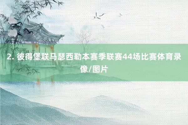 2. 彼得堡联马瑟西勒本赛季联赛44场比赛体育录像/图片
