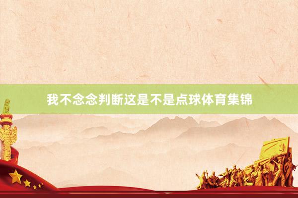 我不念念判断这是不是点球体育集锦