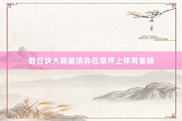 数百块大蒜被摈弃在草坪上体育集锦