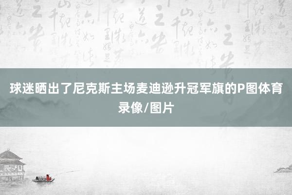球迷晒出了尼克斯主场麦迪逊升冠军旗的P图体育录像/图片
