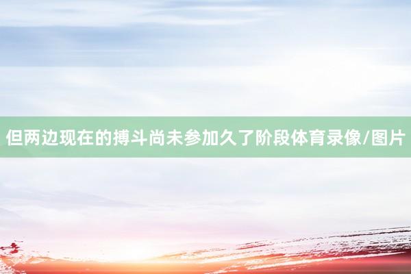 但两边现在的搏斗尚未参加久了阶段体育录像/图片