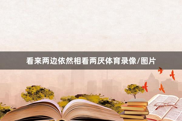 看来两边依然相看两厌体育录像/图片