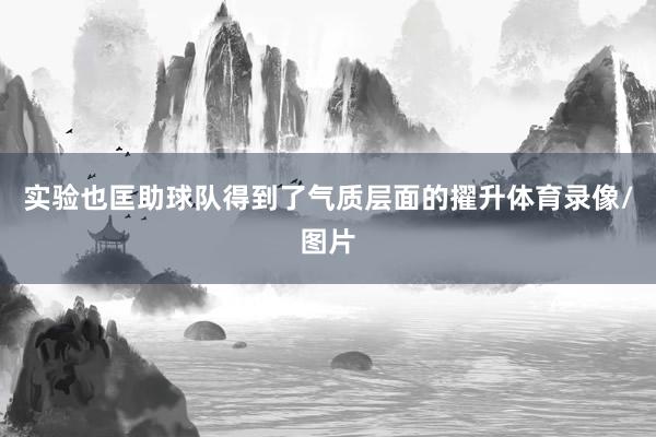 实验也匡助球队得到了气质层面的擢升体育录像/图片