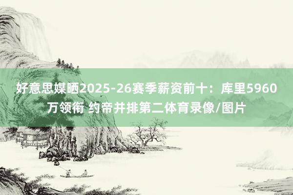 好意思媒晒2025-26赛季薪资前十：库里5960万领衔 约帝并排第二体育录像/图片