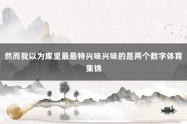 然而我以为库里最最特兴味兴味的是两个数字体育集锦