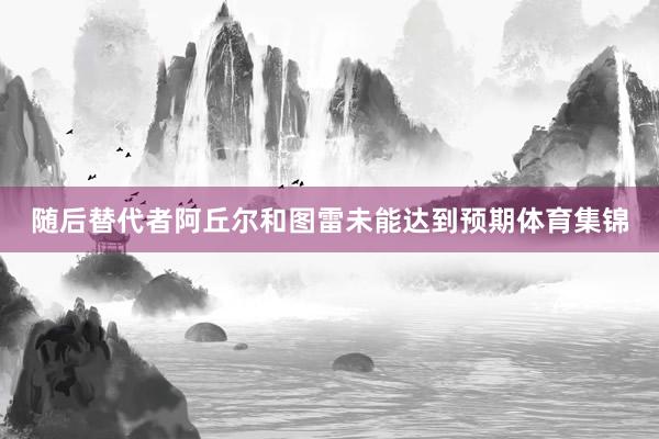 随后替代者阿丘尔和图雷未能达到预期体育集锦