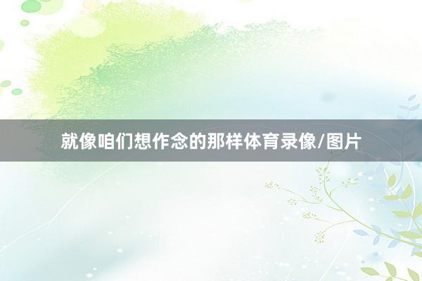 就像咱们想作念的那样体育录像/图片