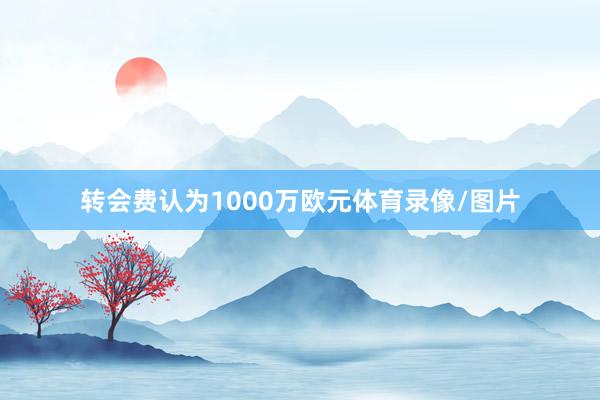 转会费认为1000万欧元体育录像/图片