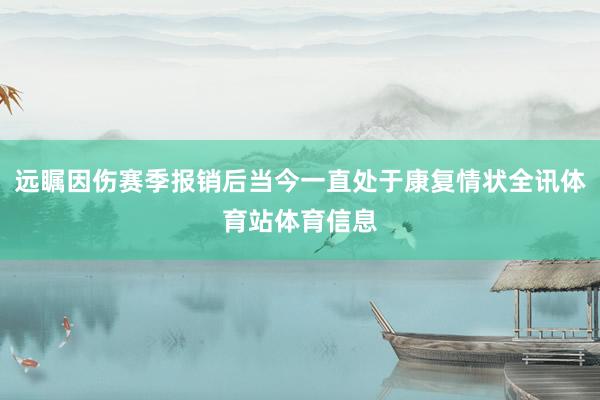 远瞩因伤赛季报销后当今一直处于康复情状全讯体育站体育信息