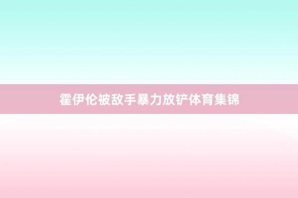 霍伊伦被敌手暴力放铲体育集锦