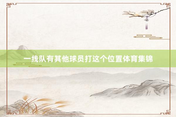 一线队有其他球员打这个位置体育集锦