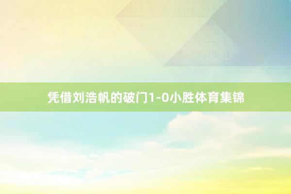 凭借刘浩帆的破门1-0小胜体育集锦