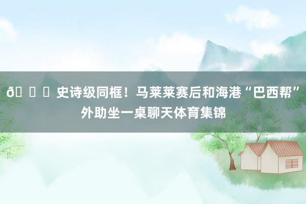 😂史诗级同框！马莱莱赛后和海港“巴西帮”外助坐一桌聊天体育集锦